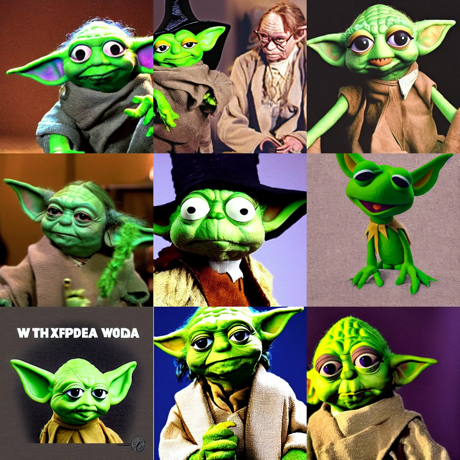 Prompt: muppet yoda