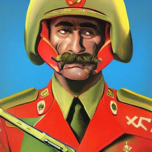 Image similar to a detailed and complex, highly detailed, concept art, soviet propaganda poster depicting a general emu in military uniform. painting by irakli toidze,