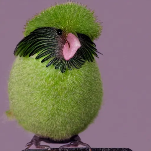 Image similar to a kiwi that is both a bird and a fruit