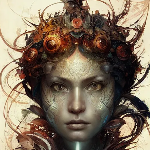 Image similar to art by android jones, james christensen, artgerm, greg rutkowski