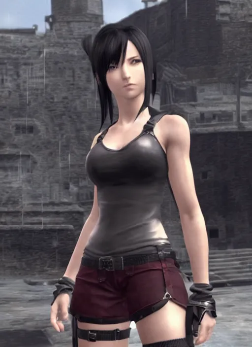 Image similar to game still of tifa lockhart in final fantasy