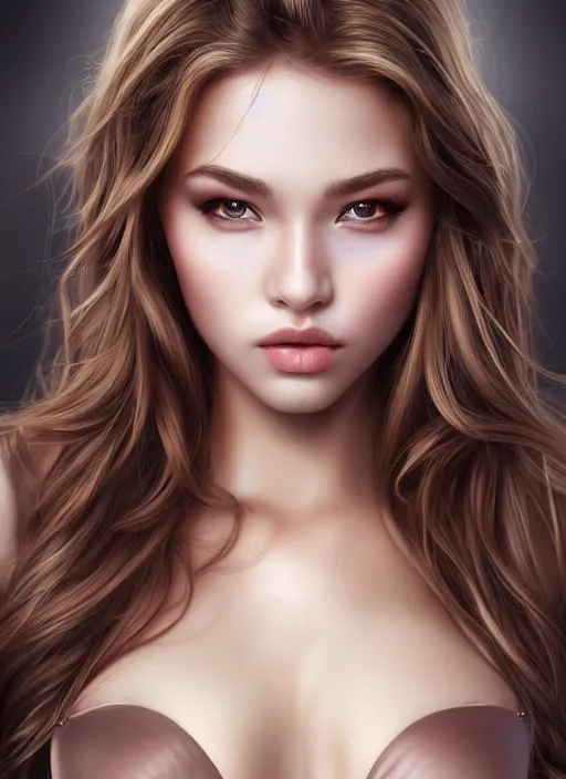 Image similar to a gorgeous female photo, professionally retouched, realistic, smooth face, perfect eyes, symmetrical, full body shot, wide angle, sharp focus, 8 k high definition, insanely detailed, intricate, elegant, art by artgerm