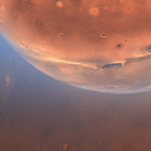 Prompt: realistic image of mars from space