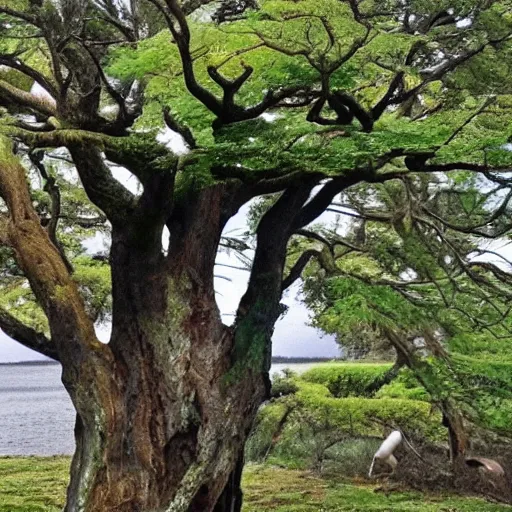 Prompt: whale - tree