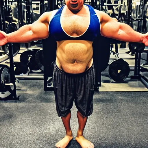 Image similar to the bloat lord gym powerlifter greek you have to live it!