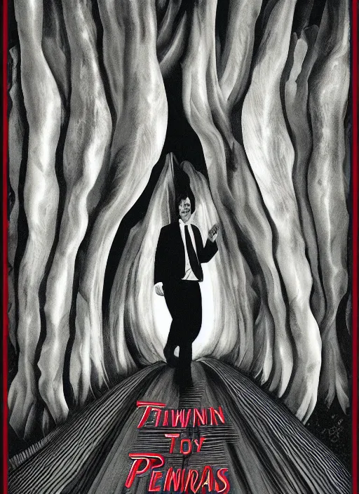 Image similar to twin peaks movie poster art by david jarvis