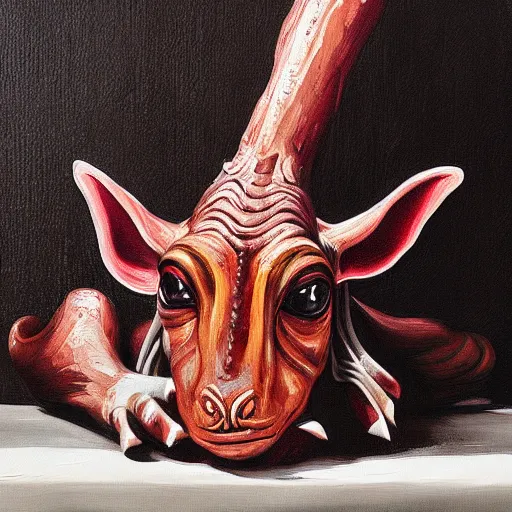 Image similar to jar jar binks still life painting