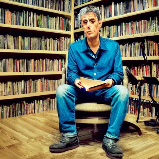 Prompt: Chico Buarque reading a book on utopia library + Cinematic Lighting + Deep Shadows + Hyper Realistic + Hyper Maximalist + Maximalist Composition + Intricate Details + Rendered in Octane + Trending on Artstation + Hall of Fame on Cgsociety + 8K portrait + 8k Post-Processing Highly Detailed + Rendered by Octane Engine + 8K Artstation 8k Detail Post Processing + Octane Render