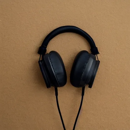 Prompt: brutalist headphones