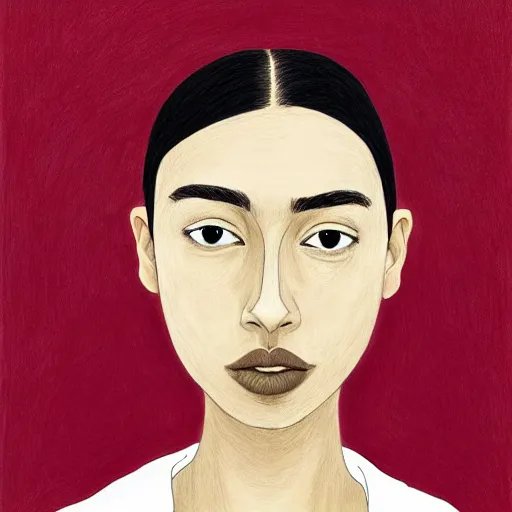 Prompt: a portrait a very ordinary person, by Rupi Kaur, figurativism, high contrast, anatomically correct, beautiful perfect face, sharp focus, Highly Detailed