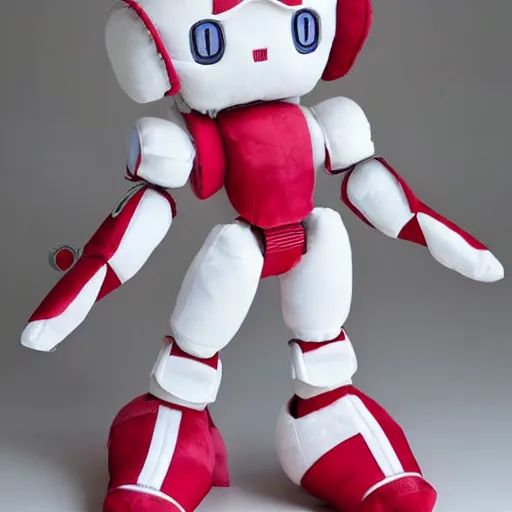 Prompt: cute fumo plush of an imperial robot guardian girl