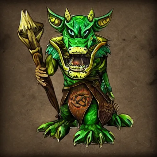 Prompt: RENEKTON ( from league of legends ) in the celtic style