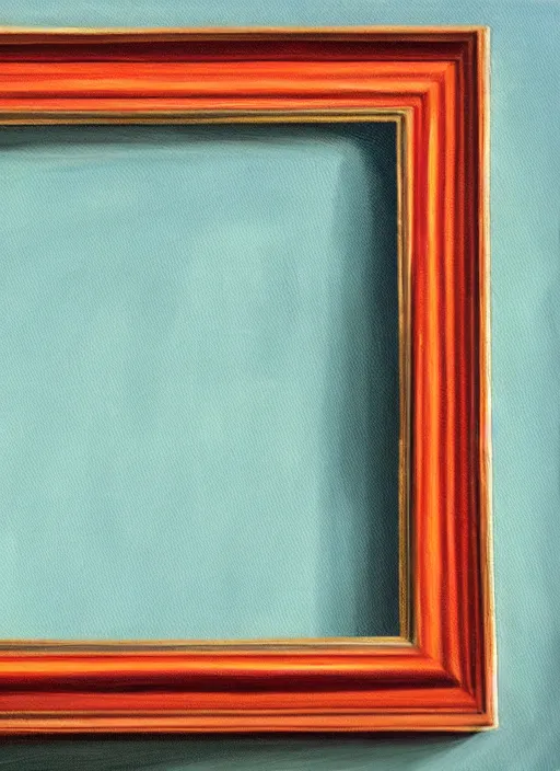 Prompt: a painting of a picture frame