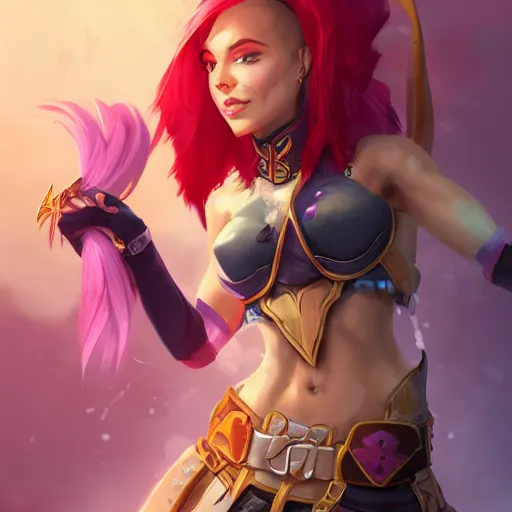 Image similar to vi from arcane, artstation,