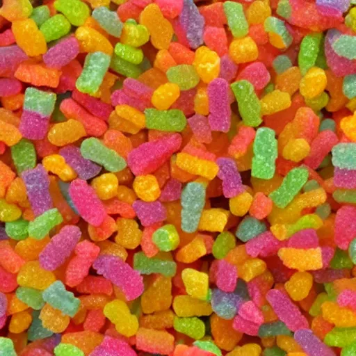 Image similar to sour daddy sugary candy, similar to sour patch kids