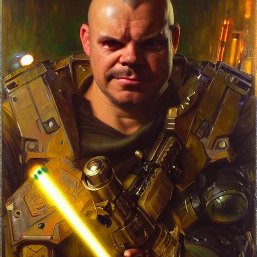 Prompt: portrait of a male cyber bulldog holding a laser gun. shadowrun furaffiniy cyberpunk fantasy highly detailed painting by gaston bussiere craig mullins jc leyendecker gustav klimt artgerm greg rutkowski john berkey, bergey, craig mullins, ruan jia, raymond swanland, jeremy mann, tom lovell, alex malveda