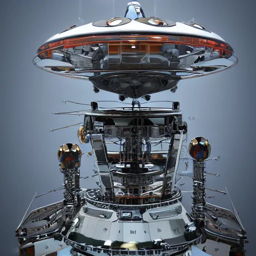 Image similar to Dream Bot Mothership, highly detailed, high quality, HD, 4k, 8k, Canon 300mm, professional photographer, 40mp, lifelike, top-rated, award winning, realistic, sharp, no blur, edited, corrected, trending