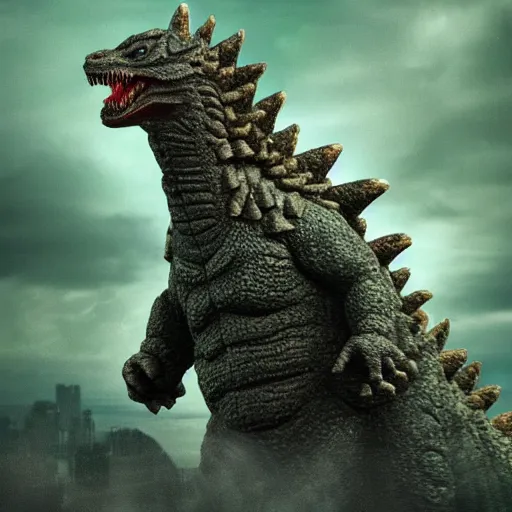 Prompt: female godzilla