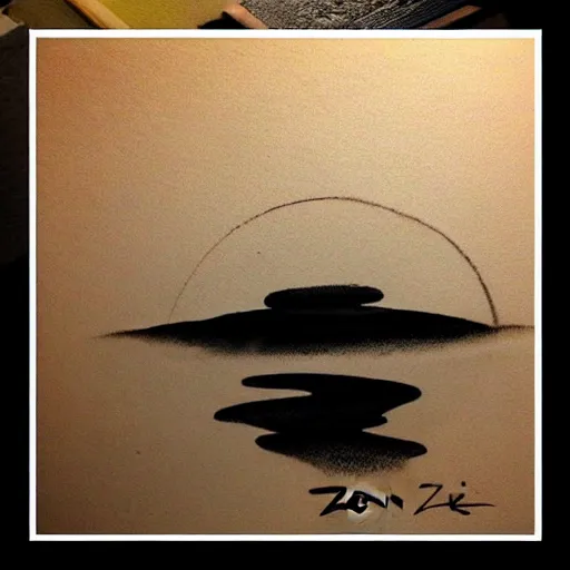 Image similar to zen art ink