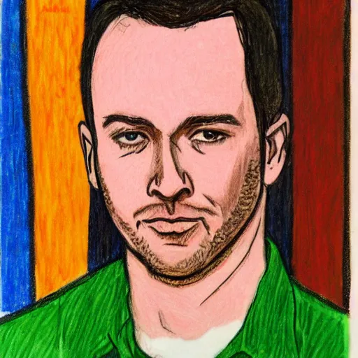 Image similar to self - portrait drawn by dave matthews