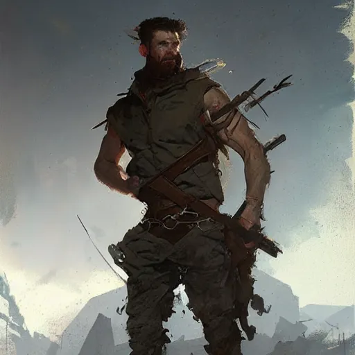 Prompt: rugged ranger, by Greg Rutkowski