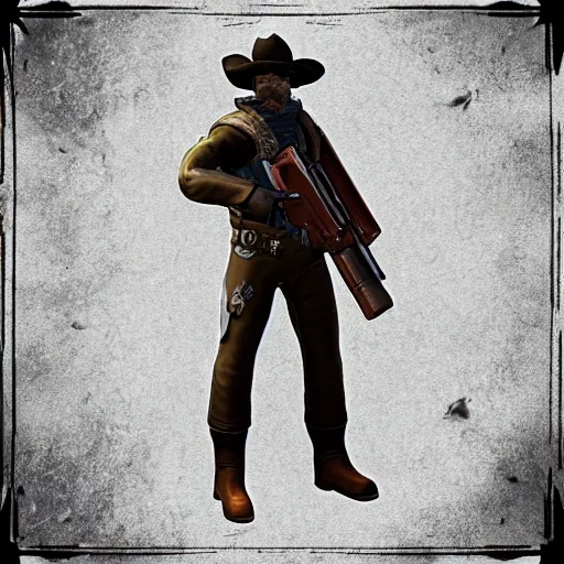 Image similar to No man's sky Gunslinger cowboy