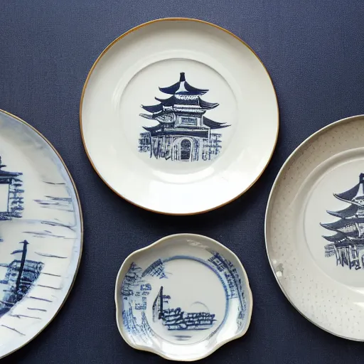 Image similar to gal godot china plate