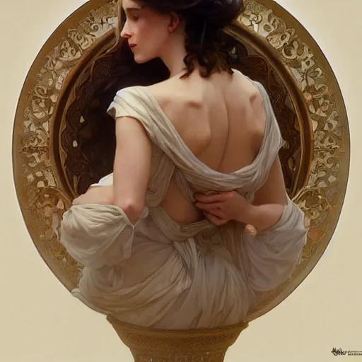 Prompt: portman and granger, intricate, elegant, highly detailed, digital painting, artstation, concept art, smooth, sharp focus, illustration, art by artgerm and greg rutkowski and alphonse mucha and william - adolphe bouguereau