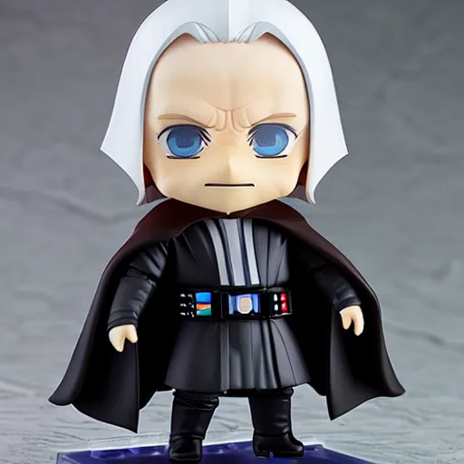 Image similar to nendoroid darth sidious emperor palpatine, detailed, custom