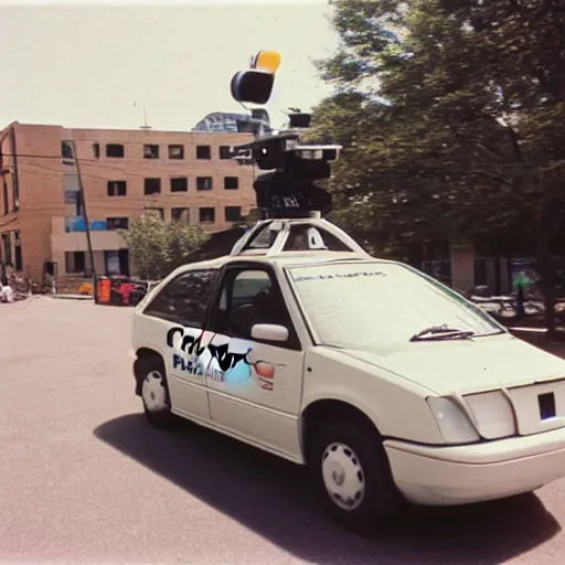 Prompt: google street view car ( 1 9 9 7 )