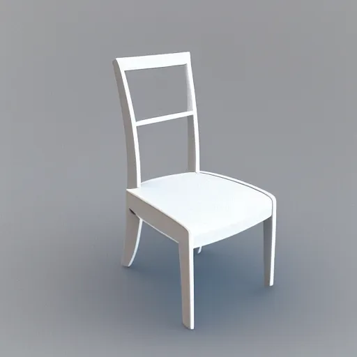 Prompt: 3 d render of a chair made out of bones