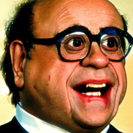 Image similar to danny devito obsessed with barbies 1 9 8 0 s children's show, detailed facial expressions