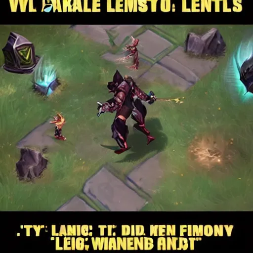 Prompt: kayne league of legends