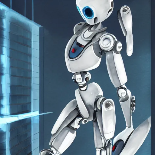 Image similar to a broken robot fixing itself, anime, pencil lines, light watercolour painting, pale sky, beautiful artwork, anime screenshot, tokyo