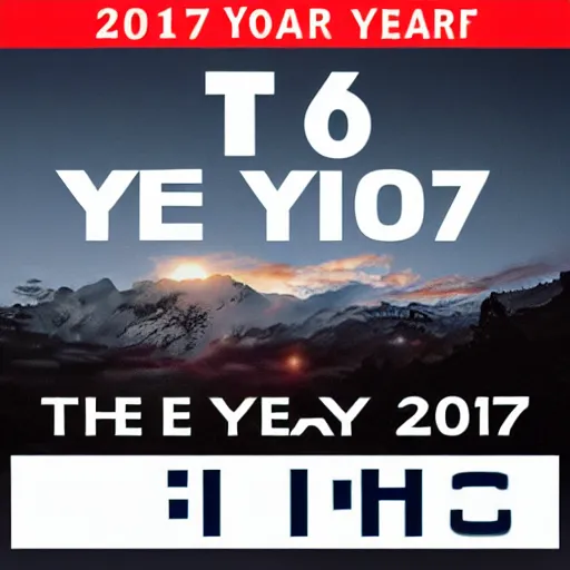 Prompt: the year 2 0 1 7