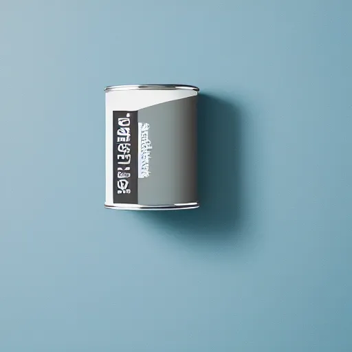 Image similar to can of paint, minimal, modern