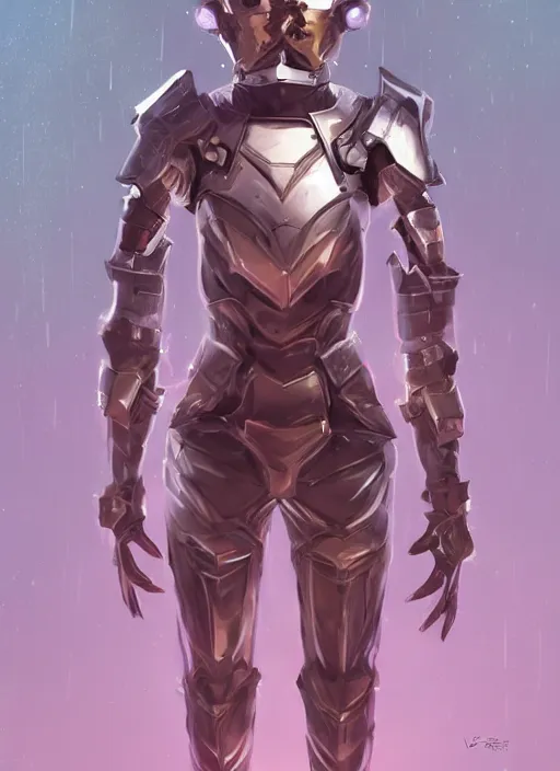 Image similar to of a full body, center frame hyper realistic digital arthero pose of a timepunk war cleric in a futuristic pearl armor, antenna tech helmet, dark gloomy environment. trending on artstation, art by lois van baarle by sung choi by john kirby artgerm style pascal blanche