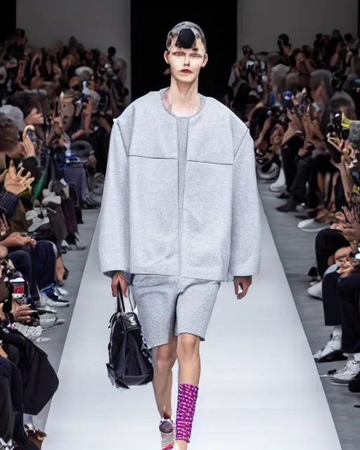 Image similar to hyperrealistic and heavy detailed 2321s POKEMON balenciaga runway show, Leica SL2 50mm, vivid color, high quality, high textured