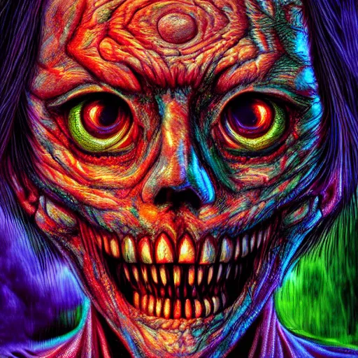 Image similar to scariest horror nightmare vivid colors, by horiyoshi iii and junji ito digital art, deepdream cosmic, 3 d high definition, trending on artstation, photorealistic, high resolution, 8 k, octane, hyper detailed, trending on deviantart insane details, intricate, elite, ornate, elegant trend, highly detailed and intricate, sharp focus, photography, unreal engine