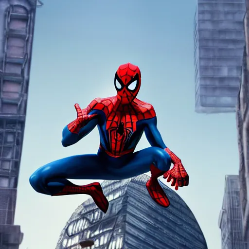 Image similar to spider - man sit on top of big raccoon and eating donuts, action scene, concept art, trending on artstation, highly detailed, intricate, sharp focus, digital art, 8 k