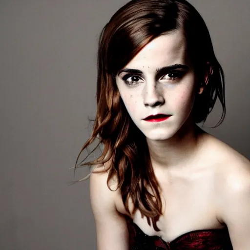 Image similar to emma watson as a vampire from twilight