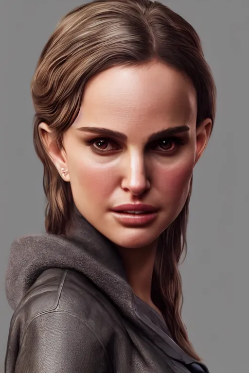 Image similar to portrait of Natalie Portman, detailed, trending on artstation, pixiv, cgsociety, hyperdetailed Unreal Engine 4k 8k ultra HD, WLOP