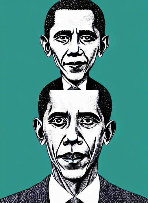 Image similar to junji ito style portrait of barack obama, intricate, highly detailed, illustration, art by junji ito, junji ito