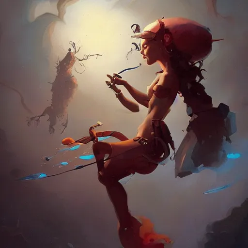 Image similar to fantasy female peter mohrbacher craig mullins ghibli mignola extreme detailed