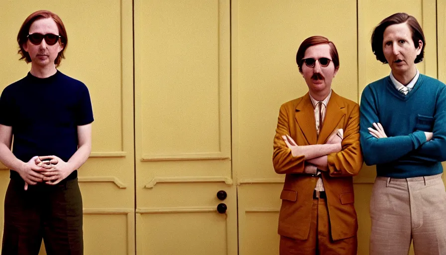 Image similar to the two complementary forces that make up all aspects and phenomena of life, by Wes Anderson,