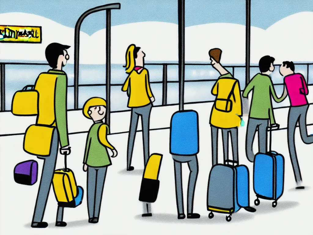 Image similar to I get to the airport, illustration,