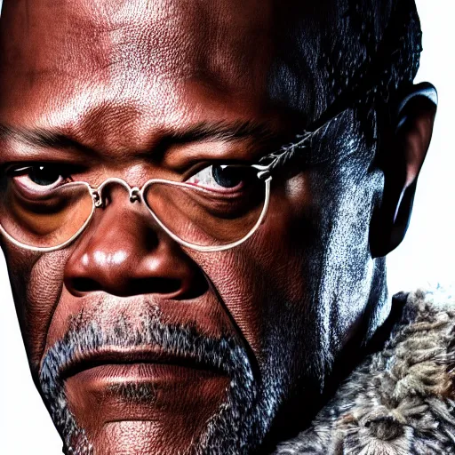 Image similar to a beautiful detailed photograph of samuel jackson in game of thrones fantasy, volumetric lighting, high details