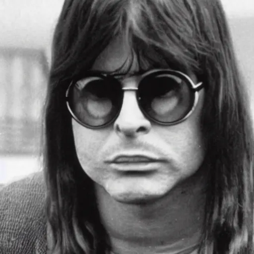 Image similar to 1970 young Ozzy Osbourne on the Osbournes screenshot