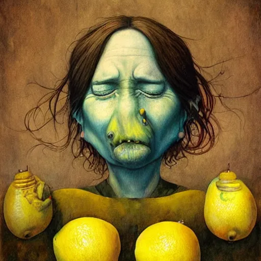 Prompt: when life gives you lemons by Esao Andrews