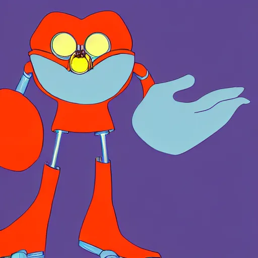 Prompt: professional illustration of doctor robotnik standing over the lorax, the lorax is laying down and making a longing face, blushing, digital drawing, black outlines, dark lighting, a moonlight glow is coming from a window, doctor eggman is making a confused face